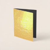 Hugs Liebe und Freude | Stilvolles Trendy Christma Folienkarte (Vorderseite)