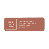 Hugs Liebe und Freude | Terracotta Burnt Orange Mo (Vorne)