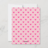 Hugs n küss Niedliche Kaninchenvalentin Feiertagskarte (Rückseite)