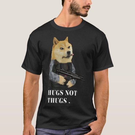 Hugs nicht Schläger T-Shirt (Vorderseite)