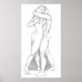Hugs Poster - Love Embrace Abbildung Studie Zeichn (Vorne)