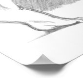 Hugs Poster - Love Embrace Abbildung Studie Zeichn (Ecke)