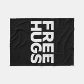 Hugs Tee - Funny Hugs Fleecedecke (Vorderseite (Horizontal))