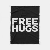 Hugs Tee - Funny Hugs Fleecedecke (Vorderseite)