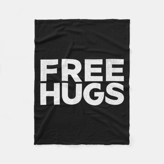 Hugs Tee - Funny Hugs Fleecedecke (Vorderseite)
