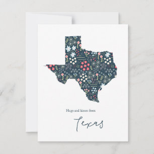 Hugs und Kisses aus Texas Feiertagskarte
