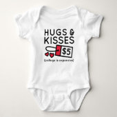 Hugs und Kisses Baby Strampler (Vorderseite)