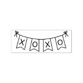 Hugs und Kisses Banner Gummistempel (Prägung)