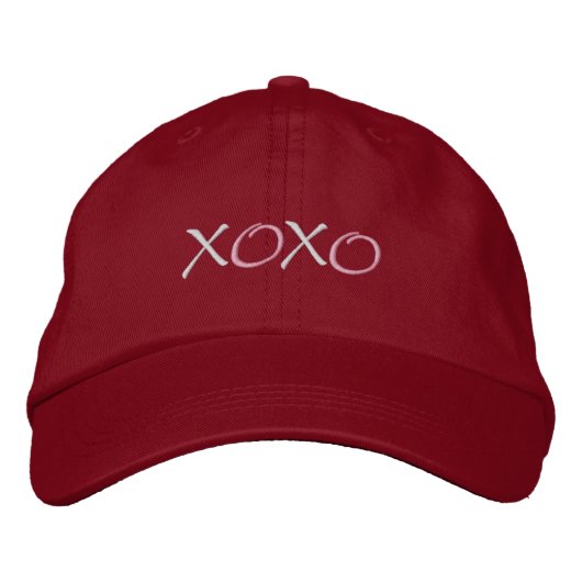 Hugs und Kisses Bestickte Baseballkappe (Vorderseite)