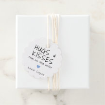 Hugs und Kisses Blue Heart Niedlich Boy Baby Showe