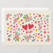 Hugs und Kisses Blume und Herzen (Vorne/Hinten)