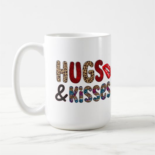 Hugs und Kisses Coffee Tasse (Links)