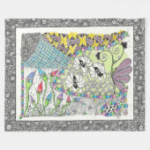Hugs und Kisses Fleece Blanket (Vorderseite (Horizontal))