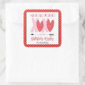 Hugs und Kisses Kids Valentines Stickers (Tasche)