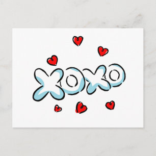 Hugs und Kisses Merchandise Postkarte