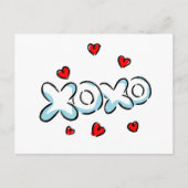 Hugs und Kisses Merchandise Postkarte (Vorderseite)