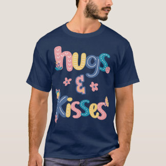 Hugs und Kisses mit Ladybugs und Schmetterlingen T-Shirt