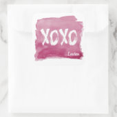 Hugs und Kisses | Personalisierter Aufkleber (Tasche)