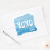 Hugs und Kisses | Personalisierter Aufkleber (Umschlag)