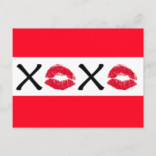 Hugs und Kisses Postkarte