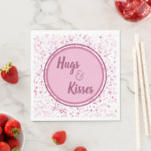 Hugs und Kisses Serviette (Beispiel)