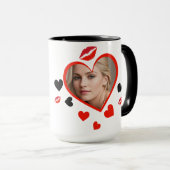 Hugs und Kisses Tasse (VorderseiteRechts)