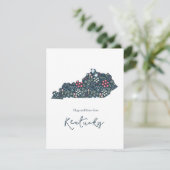 Hugs und Kisses von Kentucky Feiertagskarte (Stehend Vorderseite)