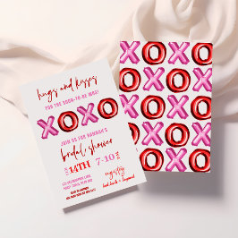 Hugs und Kisses XOXO Brautparty Folienballon Einladung