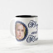 Hugs und Kisses Zweifarbige Tasse (Vorderseite Links)
