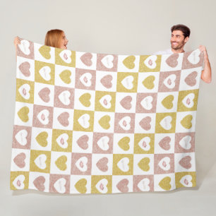 Hugs und Küsse Fleecedecke