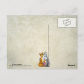 Hugs und Küsse für Liebste Postkarte (Rückseite)