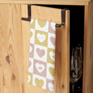 Hugs und Küsse Geschirrtuch