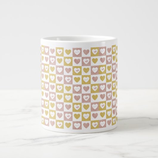 Hugs und Küsse Jumbo-Tasse (Vorderseite)