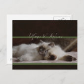 Hugs und Küsse Postkarte (Vorne/Hinten)