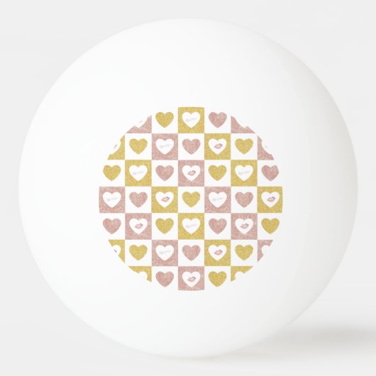 Hugs und Küsse Tischtennisball (Vorderseite)