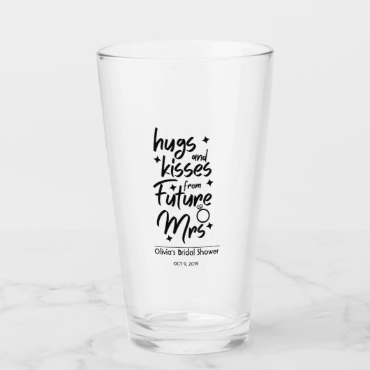 Hugs und Küsse von künftigen Mrs Glas (Vorderseite)