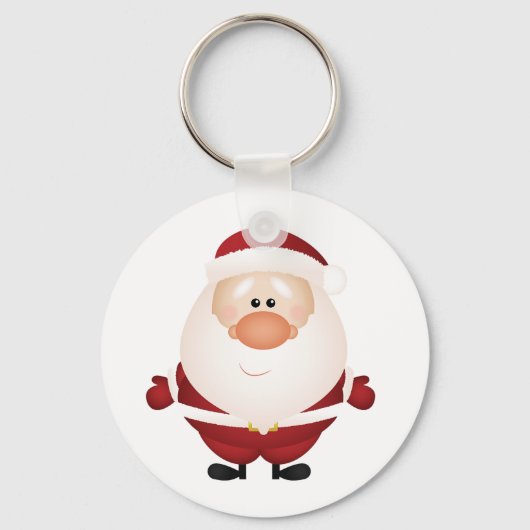 Hugs vom Santa Claus Button Schlüsselanhänger (Vorderseite)