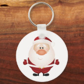 Hugs vom Santa Claus Button Schlüsselanhänger (Vorderseite)