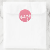 Hugs x runder aufkleber (Tasche)