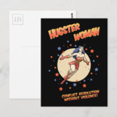 Hugster Frau Postkarte (Vorne/Hinten)