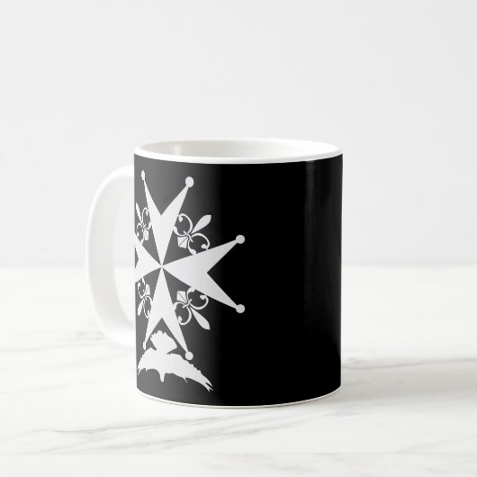 Huguenot Cross Kaffeetasse (Vorderseite Links)