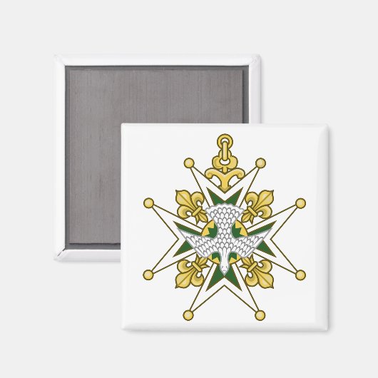 Huguenot Cross Magnet (Vorderseite/Rückseite)