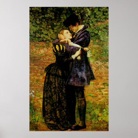 Huguenot Liebhaber am Tag des Heiligen Bartholonew Poster (Vorne)