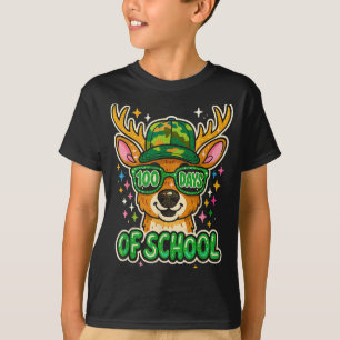 Hugvyn 100 Tage Schulkinder Jagd Jungen Camo B T-Shirt