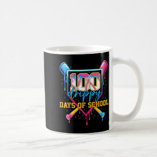 Hugvyn 100 triefende Schultage Baseball Eiscreme Kaffeetasse