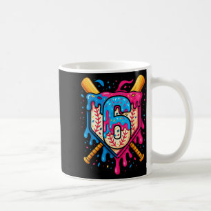 Hugvyn 6. Geburtstag Baseball Eis Drip Nummer Kaffeetasse