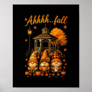 Hugvyn Ahhhh... Kürbiszeit Gnom Herbst Poster