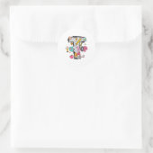 Hugvyn Back To School Taylor Name Fourth Grade Tea Runder Aufkleber (Tasche)