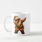 Hugvyn Christmas_ Patchwork Dabbing Santa Claus Xm Kaffeetasse (Links)
