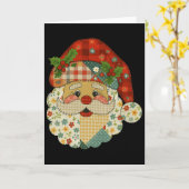 Hugvyn Christmas Santa Claus Patchwork Matching Fa Karte (Gelbe Blume)